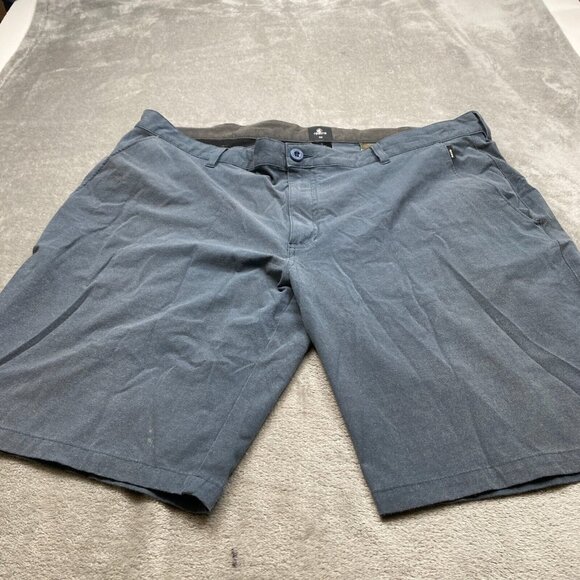 Ripzone Chino Shorts Men's 42 Gray Cotton Stretch Zip Fly Slash Pockets Outdoor - Picture 2 of 13